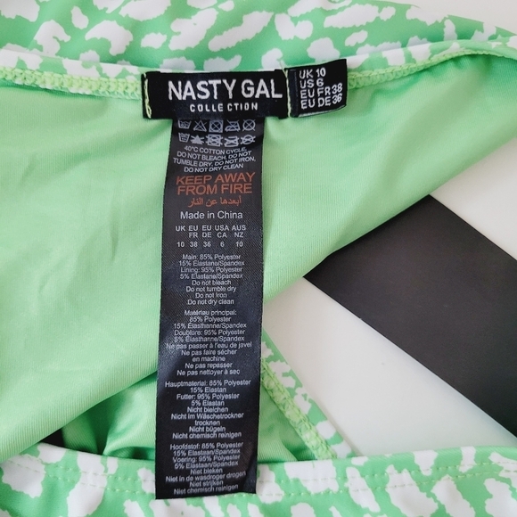 Nasty Gal Basic‎ Animal High Leg Bikini Bottom - Picture 5 of 7